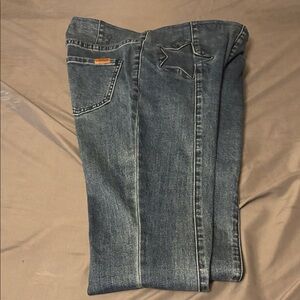 Rock&rolldenim Women's Blue Jeans with Star Detail